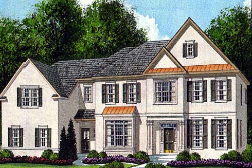 Huntingdon French Manor Model - Lower Merion, Pennsylvania New Homes for Sale